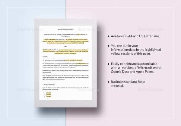 service contract template2