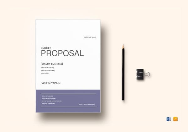 simple budget proposal template in google docs