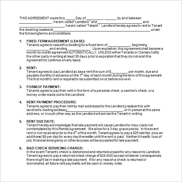 15+ Rental Contract Templates - PDF, Google Docs, Word