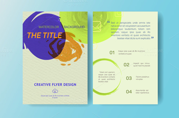 small company business flyer template