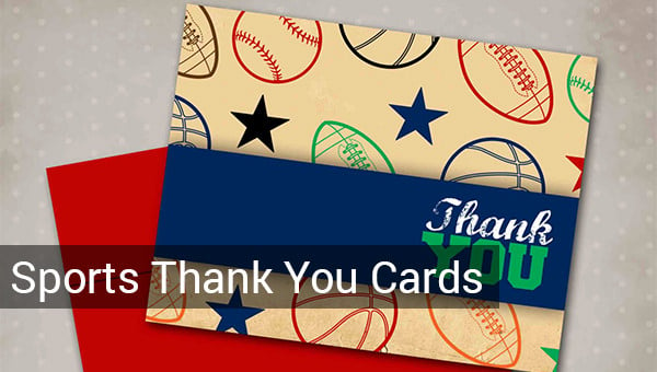 sports thank you card templates