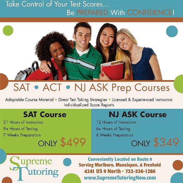 summer tutoring flyer template tutoring ad