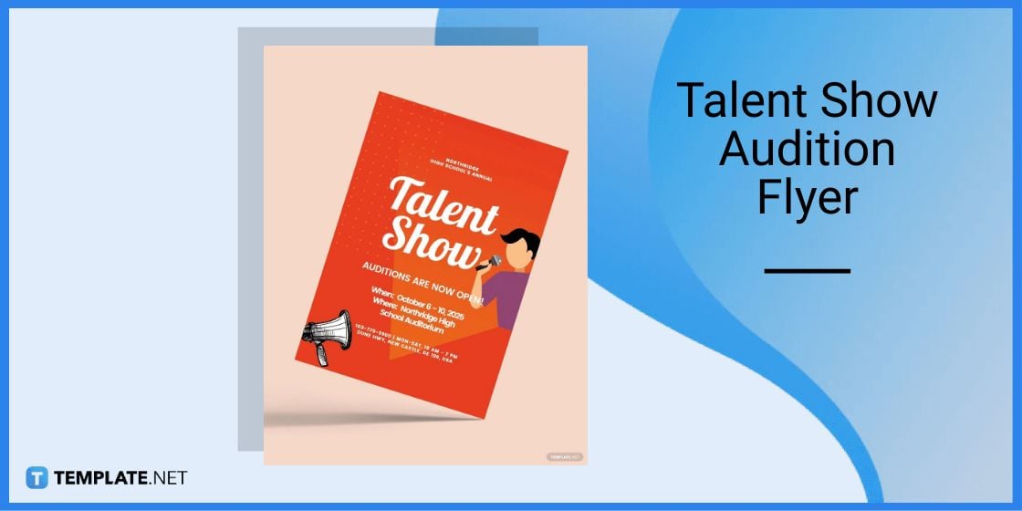 talent show audition flyer template