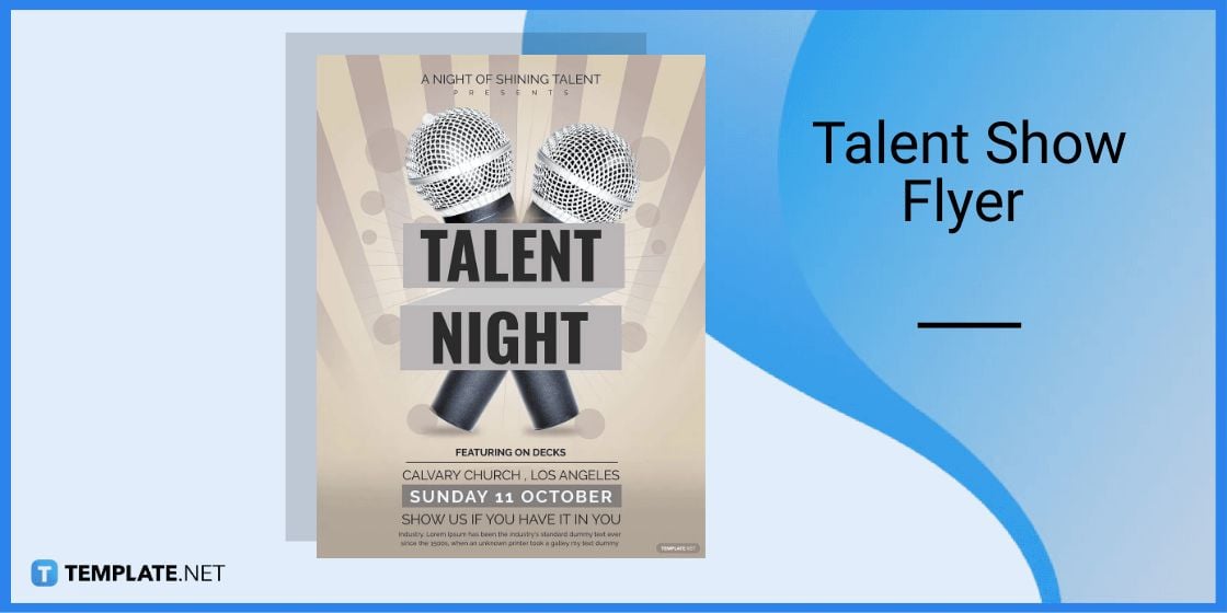 talent show flyer template