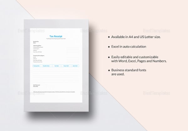 tax receipt template3