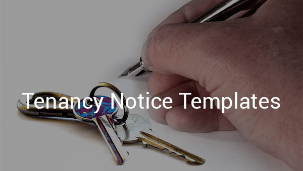 tenancy notice templates.