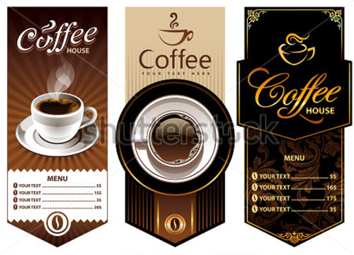 three coffee design templates