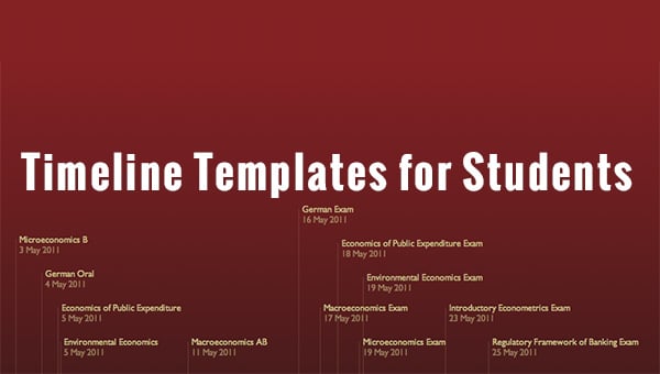 timeline templates for students