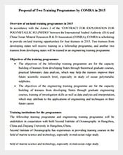 training program proposal