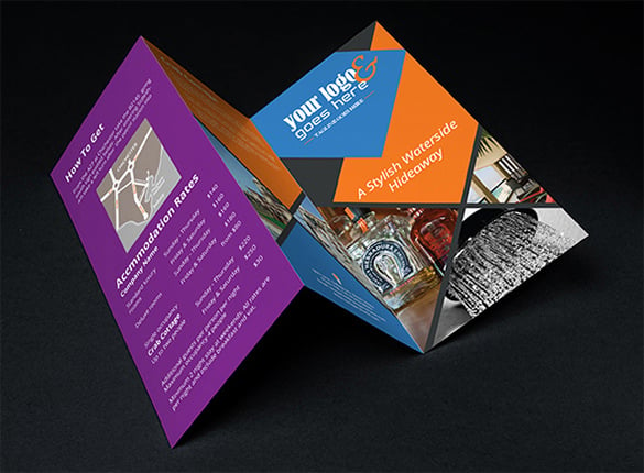tri fold corporate brochure template