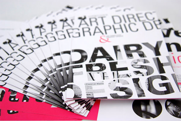 typography creative brochure besign template