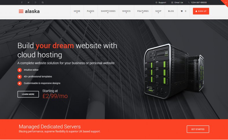 ultimate htmlcss hosting template 788x485