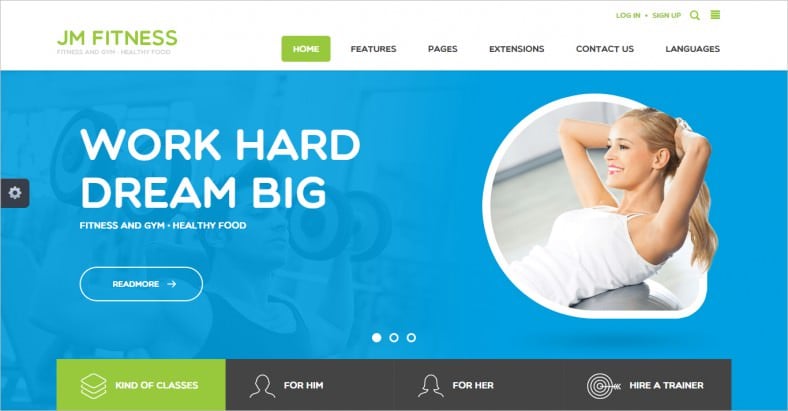 unlimited color joomla theme for fitness 788x411
