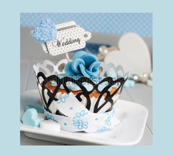 wedding cupcake wrapper template