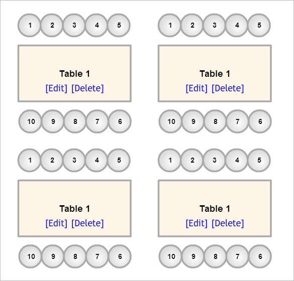 Seating Chart Template - 9+ Free Word, Excel, PDF Format ...