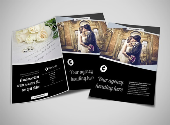 wedding video bi fold brochure