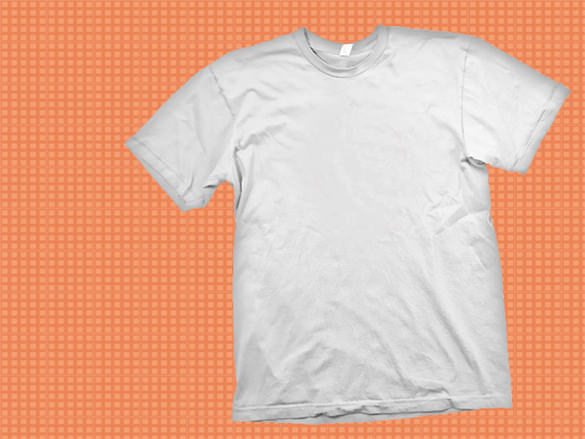 white t shirt design template psd