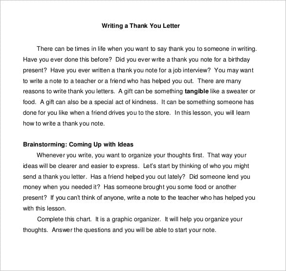 Thank You Letter To Teacher 12 Free Word Excel Pdf Format