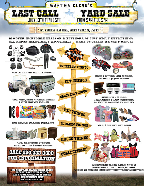 Image 6 for Yard Sale Flyer Template Word