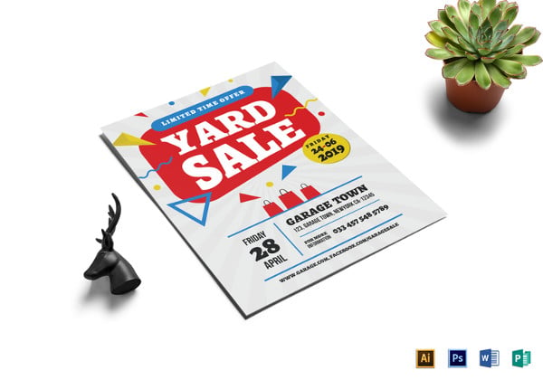 Yard Sale Flyer Template Word