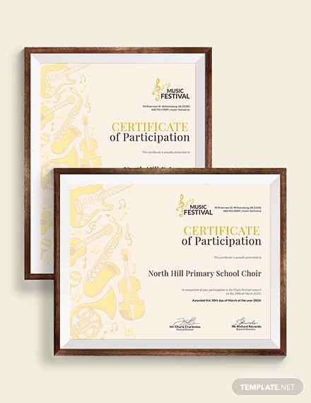 31+ Participation Certificate Templates - PDF, Word, PSD, AI, InDesign