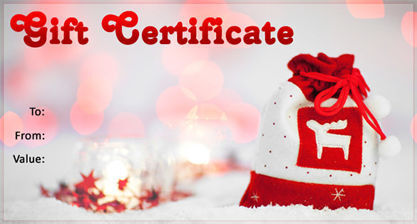 13 Free Christmas Gift Certificate Templates [Word, PDF] ᐅ