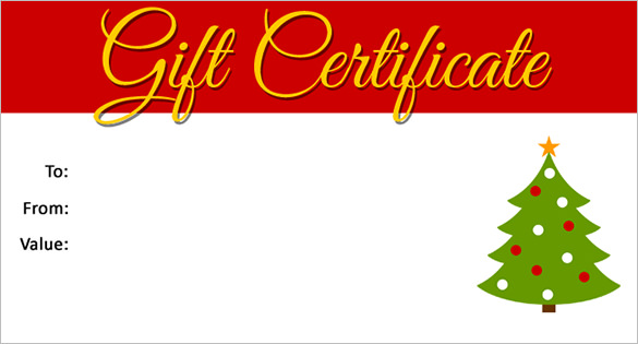 30 Christmas Gift Certificate Templates Word PDF PSD Free 