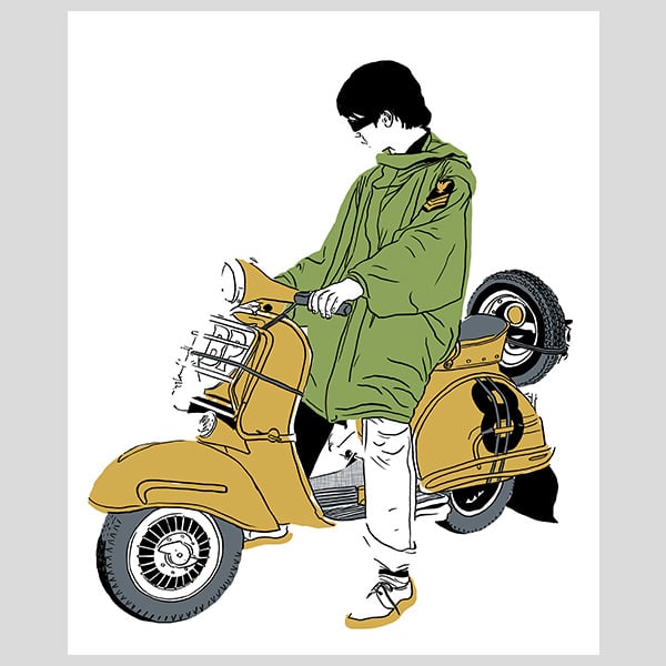 colouring solid green yellow and grey all on separate layers