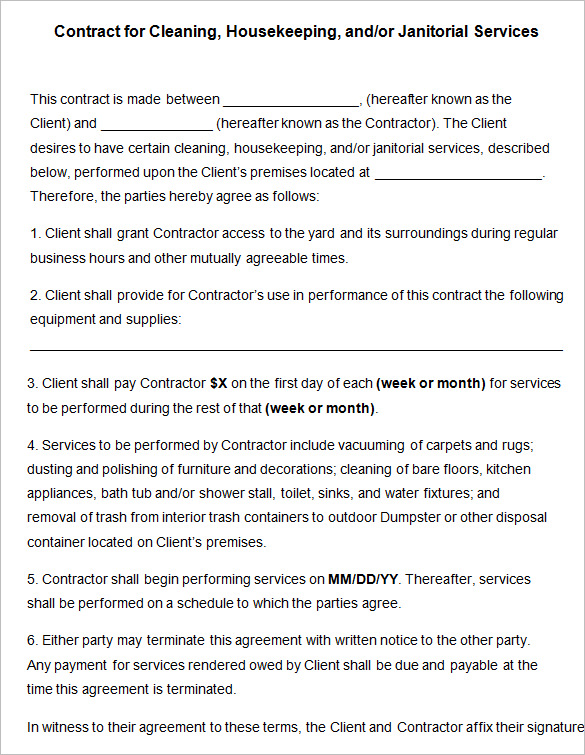 Mercial Carpet Cleaning Contract Template Carpet Vidalondon