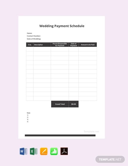 free wedding payment