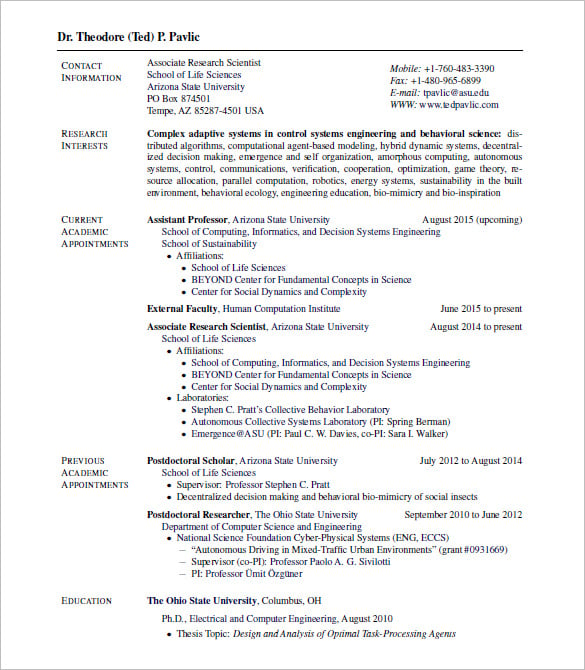 15+ Latex Resume Templates PDF, DOC