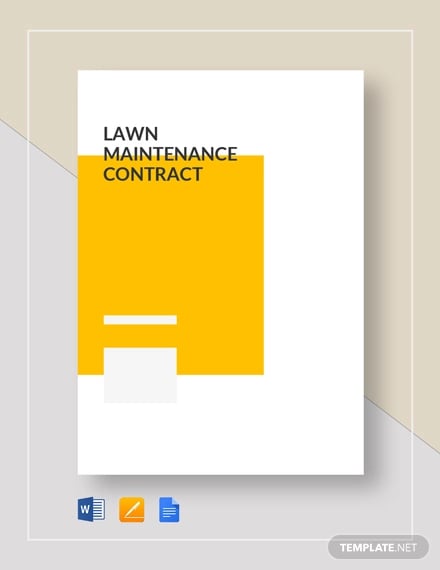 lawn maintainence contract