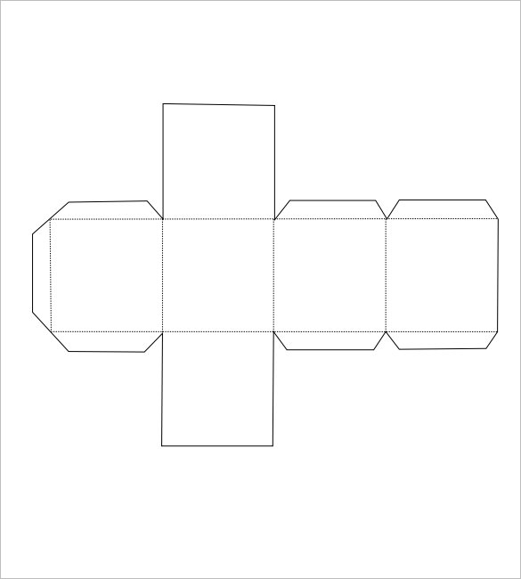 square paper box template