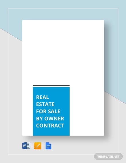 real estate for sale by owner contract