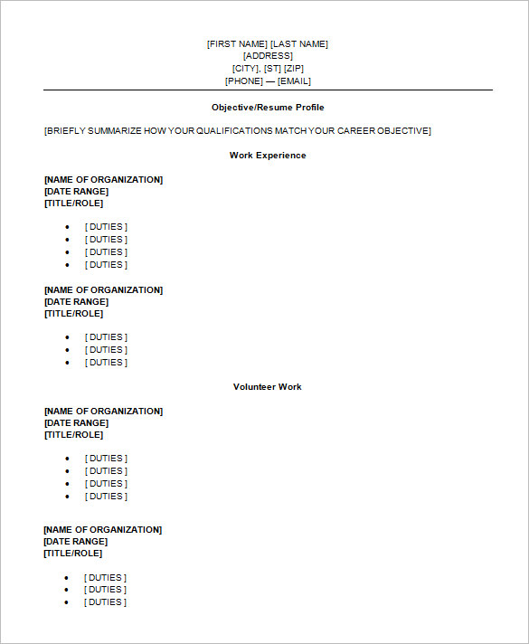 15 Sample High School Resume Templates PDF DOC
