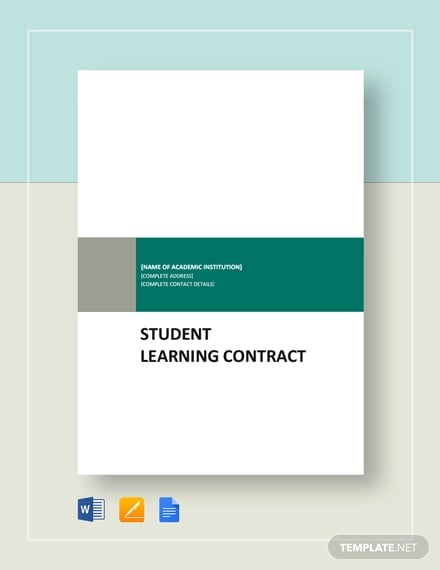 student learning contract