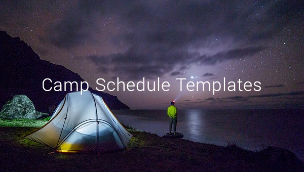 camp schedule templates