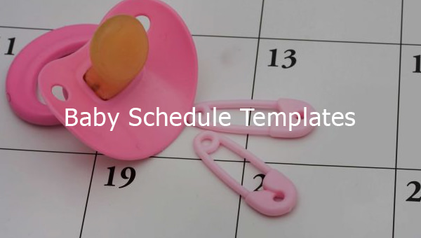 baby schedule templates