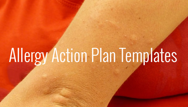 allergy action plan template