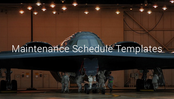 maintenance schedule templates maintenance schedule templates