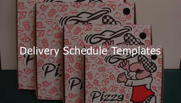 delivery schedule templates