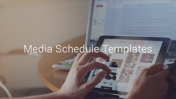 media schedule templates