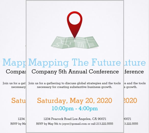 complany mapping the future conference invitation