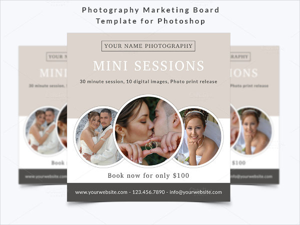 example photography marketing board template
