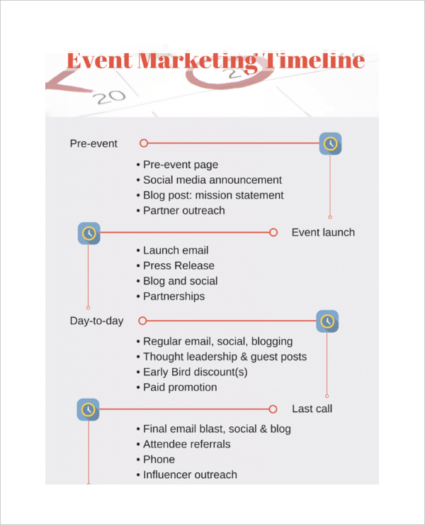 7 Marketing Timeline Templates Free Sample Example Format Download 