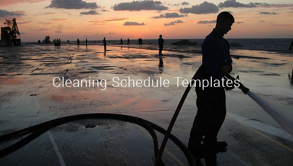 cleaning schedule templates cleaning schedule templates