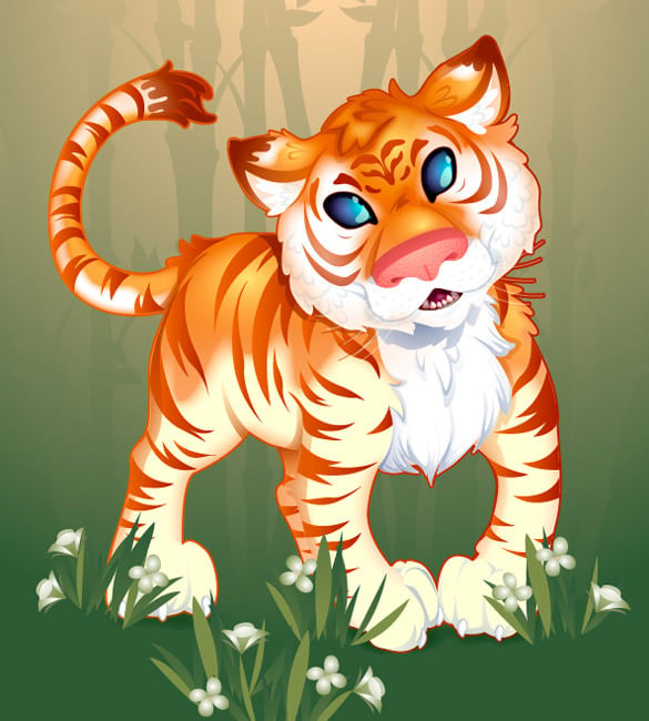 creating an adorable strawberry tiger illustrator tutorial