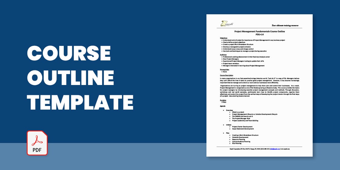 7  Course Outline Template DOC PDF