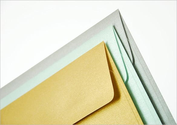 a7 5x7 gold envelopes perfect for wedding