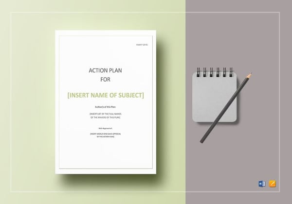 action plan word template